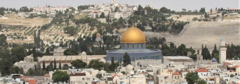 Felsendom mit goldener Kuppel in Jerusalem