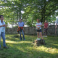 Beginn der Führung mit Dr. Christine Kolbet im Eingangsbereich des jüdischen Friedhof Uehlfeld