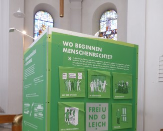 Kirche und Gesellschaft Ausstellung Menschen.Rechte.Leben