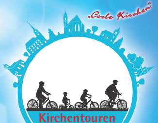 Logo Kirchentouren 2024 in Blautönen