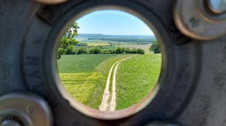 Blick in den Ehegrund vom Aussichtsturm Hüßbachleite