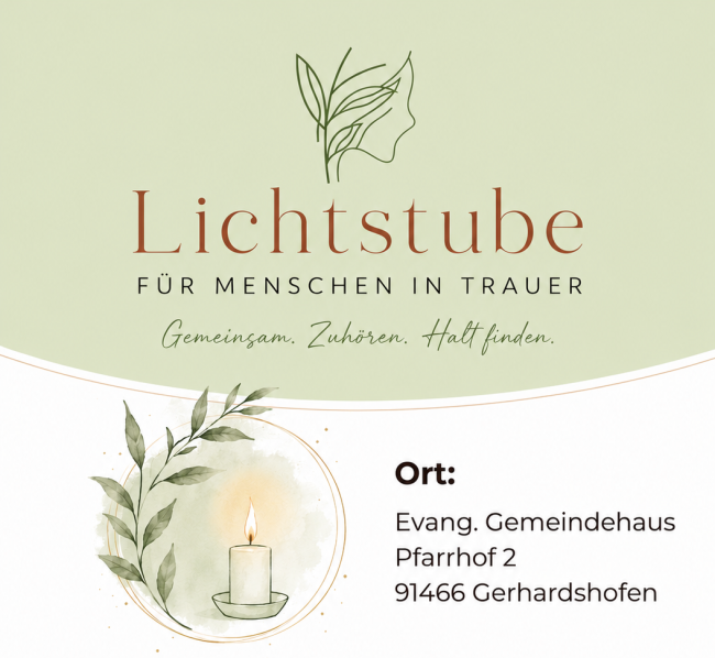 Plakat mit Kerze